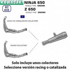 Escape completo Kawasaki Ninja 650 Arrow ProRace full Titanium - vista 2