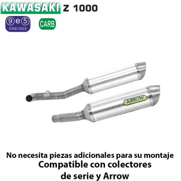 Escapes Arrow Kawasaki Z1000 2010-2016 Thunder Aluminio - vista 1