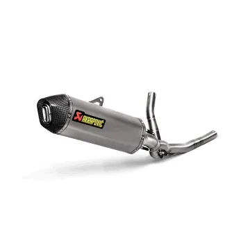 Escape completo Akrapovic Suzuki V-Strom 650 2017-2022 Titanio - vista 3