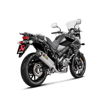 Escape completo Akrapovic Suzuki V-Strom 650 2017-2022 Titanio - vista 2