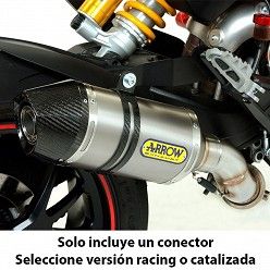 Escape Arrow Ducati Hyperstrada 2013-2018 Racetech Titanio copa Carbono - vista 2