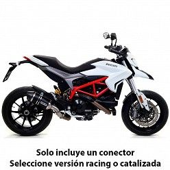 Escape Ducati Hypermotard 2013-2018 Arrow Racetech Carbono copa Carbono - vista 1