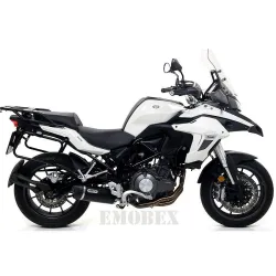 Escape Benelli TRK 502 2017-2018 Arrow RaceTech Aluminio Dark copa Carbono - vista 1 Escape Benelli TRK 502 2017-2018 Arrow RaceTech Aluminio Dark copa Carbono - vista 1