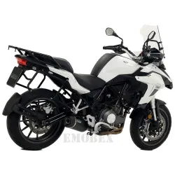 Escape Benelli TRK 502 2017-2018 Arrow RaceTech Aluminio Dark copa Carbono - vista 2 Escape Benelli TRK 502 2017-2018 Arrow RaceTech Aluminio Dark copa Carbono - vista 2