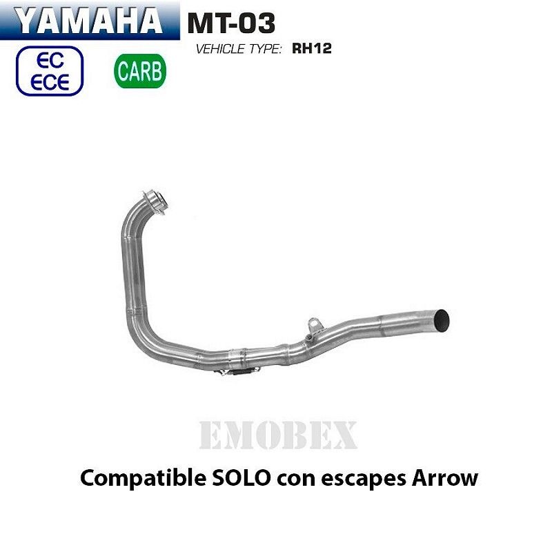 Colectores Arrow Yamaha MT03 2018-2020 