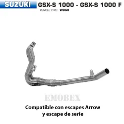 Colectores Arrow racing Suzuki GSX-S 1000 2017-2020 