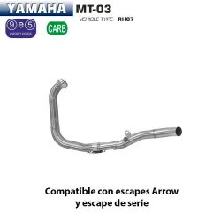 Colectores Arrow Yamaha MT-03 2016-2017 - vista 2