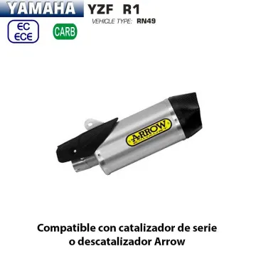 Escape Yamaha R1 2017-2018 Arrow Indy Race Titanio copa Carbono - vista 1