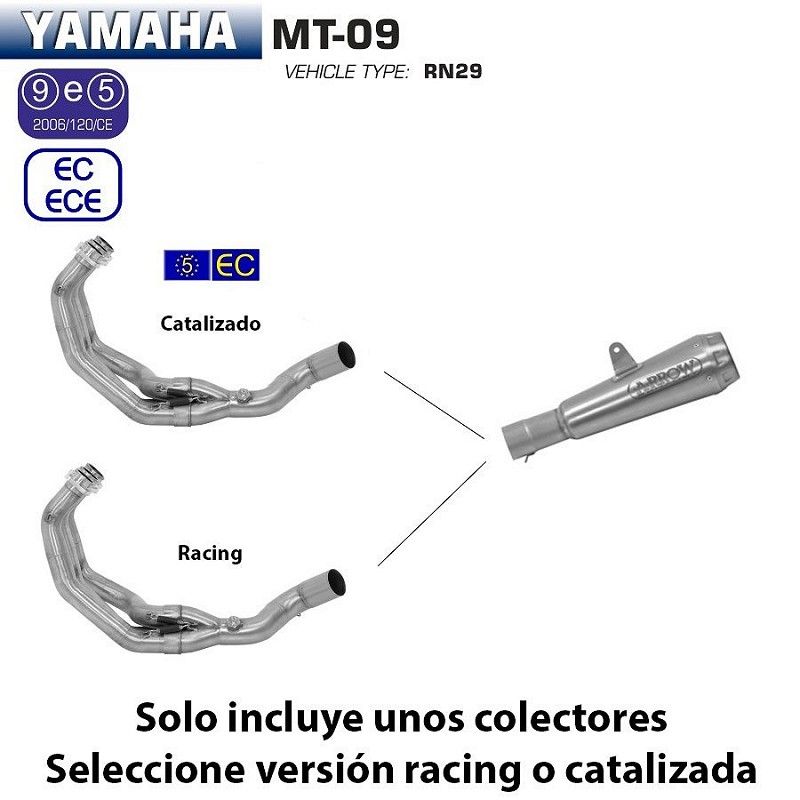 Escape completo Yamaha MT09 2013-2020 ProRace Nichrom - vista 1