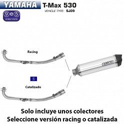 Escape completo Arrow Yamaha Tmax 530 2012-2016 Racetech Aluminio copa Carbono - vista 1