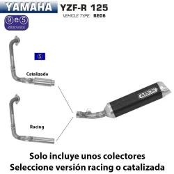 Escape completo Arrow Yamaha YZF-R 125 2008-2013 Street Thunder Dark Aluminio - vista 1