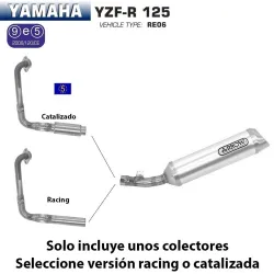 Escape completo Arrow Yamaha YZF-R 125 2008-2013 Street Thunder Aluminio - vista 1 Escape completo Arrow Yamaha YZF-R 125 2008-2013 Street Thunder Aluminio - vista 1
