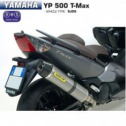 Escape completo Arrow Yamaha Tmax 500 2008-2011 Racetech Titanio copa Carbono - vista 2