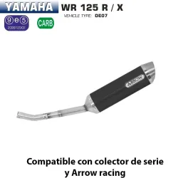 Escape Arrow Yamaha WR 125 X/R 2009-2016 Thunder Dark Aluminio - vista 1 Escape Arrow Yamaha WR 125 X/R 2009-2016 Thunder Dark Aluminio - vista 1