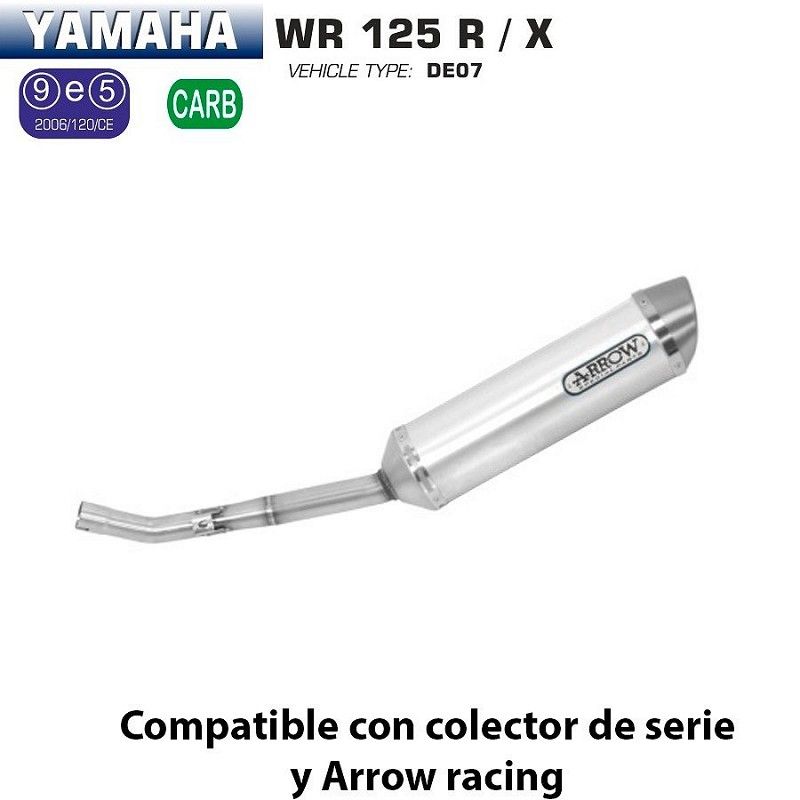 Escape Arrow Yamaha WR 125 X/R 2009-2016 Thunder Aluminio - vista 1