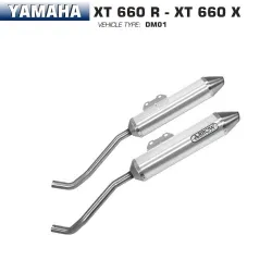 Escapes Arrow Yamaha XT 660 X-R 2004-2016 Street Thunder Aluminio - vista 1 Escapes Arrow Yamaha XT 660 X-R 2004-2016 Street Thunder Aluminio - vista 1