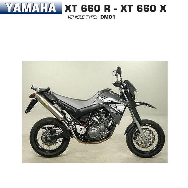 Escapes Arrow Yamaha XT 660 X-R 2004-2016 Street Thunder Titanio - vista 1