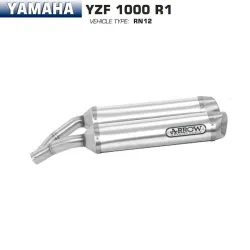 Escapes Arrow Yamaha R1 1000 2004-2006 Street Thunder Aluminio - vista 1
