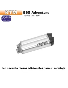 Escapes Arrow KTM 990 Adventure 2006-2014 Racetech Aluminio - vista 1