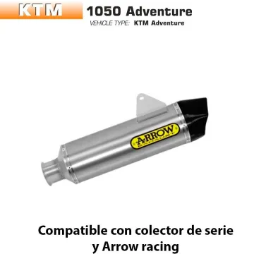 Escape Arrow KTM 1050 Adventure 2015-2016 Maxi Racetech Titanio - vista 1