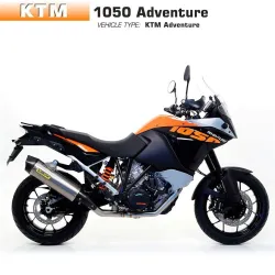 Escape Arrow KTM 1050 Adventure 2015-2016 Maxi Racetech Titanio - vista 2