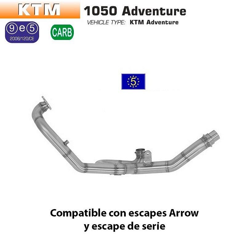 Colectores catalizados KTM 1190 Adventure 2013-2016 - vista 2