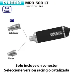 Escape Piaggio MP3 500 LT 2017-2018 Arrow Urban Aluminio Dark - vista 1