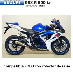 Escapes Arrow Suzuki GSX-R 600 2006-2007 Pro-Race Titanio - vista 1