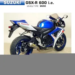 Escapes Arrow Suzuki GSX-R 600 2006-2007 Pro-Race Titanio - vista 2
