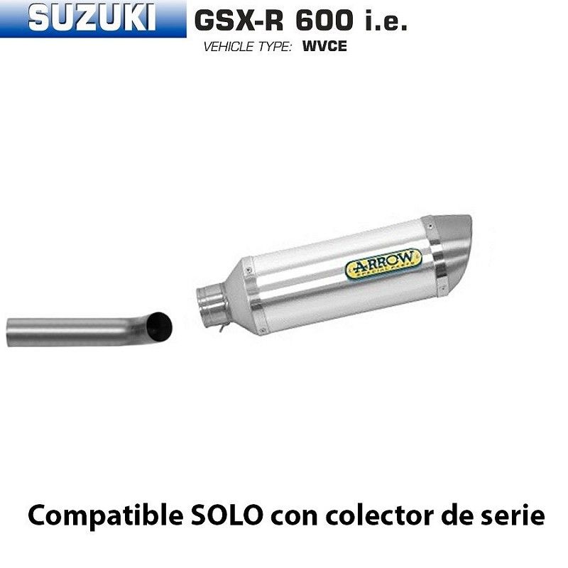 Escape Arrow Suzuki GSX-R 600 2006-2007 Street Thunder Aluminio - vista 1
