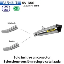 Escape Arrow Suzuki SV 650 2016-2021 X-Kone Nichrom - vista 1