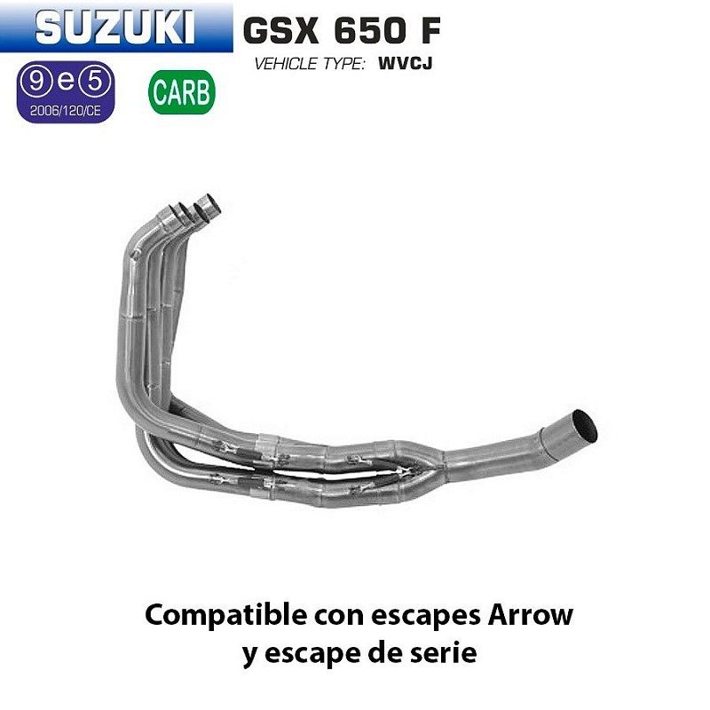 Colectores Arrow Suzuki GSX 650 F 2007-2015 