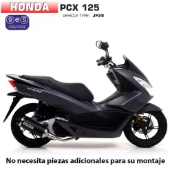 Escape completo Arrow Honda PCX 125 2012-2017 Urban Dark Aluminio - vista 1
