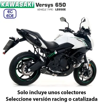 Escape completo Arrow Kawasaki Versys 650 2017-2020 X-Kone Dark Nichrom copa Carbono - vista 2