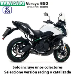 Escape completo Arrow Kawasaki Versys 650 2017-2020 X-Kone Dark Nichrom copa Carbono - vista 2