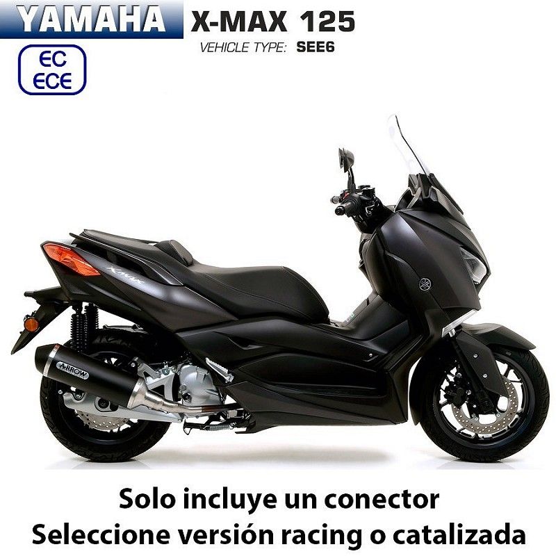 Escape Arrow Yamaha Xmax 125 2017-2020 Urban Dark Aluminio - vista 1