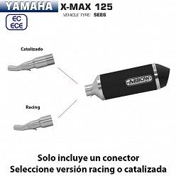 Escape Arrow Yamaha Xmax 125 2017-2020 Urban Dark Aluminio - vista 3