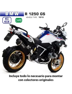 Escape BMW R 1250 GS 2019-2023 Arrow Maxi Race-Tech Aluminio 71805AK vista perfil 2