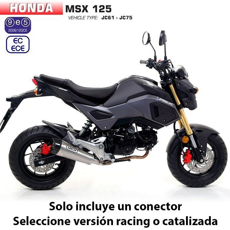 Escape completo Honda MSX 125 2016-2019 Arrow X-Kone Nichrom copa Carbono - vista 1