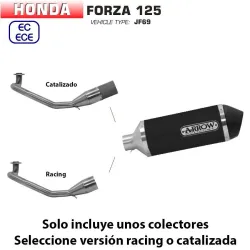 Escape completo Honda Forza 125 2017-2020 Arrow Urban Aluminio Dark - vista 1