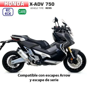 Escape Honda X-ADV 2017-2021 Arrow Race-Tech Corto Aluminio copa Carbono - vista 1