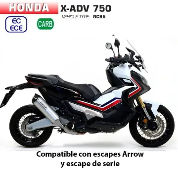 Escape Honda X-ADV 2017-2021 Arrow Race-Tech Aluminio copa Carbono - vista 1