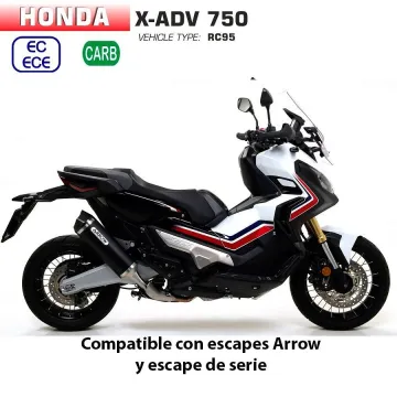 Escape Honda X-ADV 2017-2021 Arrow Race-Tech Aluminio Dark copa Carbono - vista 1