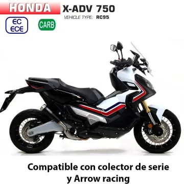 Escape Honda X-ADV 2017-2021 Arrow ProRace Nichrom Dark copa Inox - vista 1