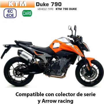 Escape KTM 790 Duke 2018-2020 Arrow Race-Tech Aluminio copa Carbono - vista 1