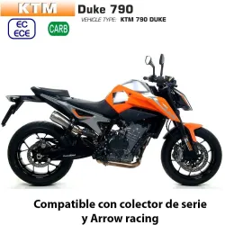Escape KTM 790 Duke 2018-2020 Arrow ProRace Titanio - vista 1