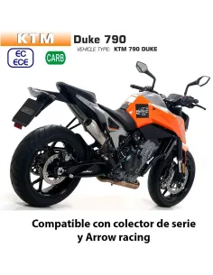 Escape KTM 790 Duke 2018-2020 Arrow ProRace Titanio - vista 1 2