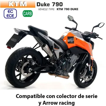 Escape KTM 790 Duke 2018-2020 Arrow ProRace Nichrom - vista 2