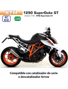 Escape KTM 1290 Superduke GT 2017-2021 Arrow Xkone Nichrom copa Carbono - vista 1