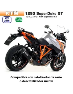 Escape KTM 1290 Superduke GT 2017-2021 Arrow Race-Tech Aluminio Dark copa Carbono - vista 1 2